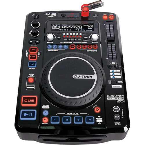 DJ Tech - iScratch201 - Pro DJ Controller CD MP3 USB Multi-Player