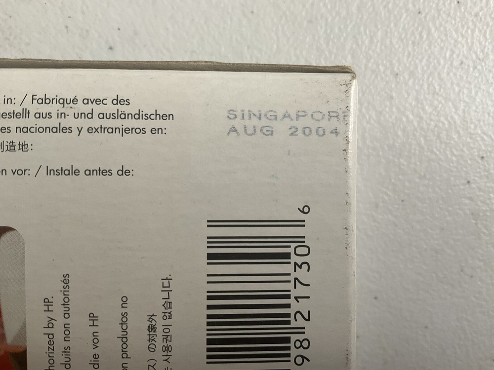 HP10 Printhead Set - C4800A, C4801A, C4803A - Exp. 2005
