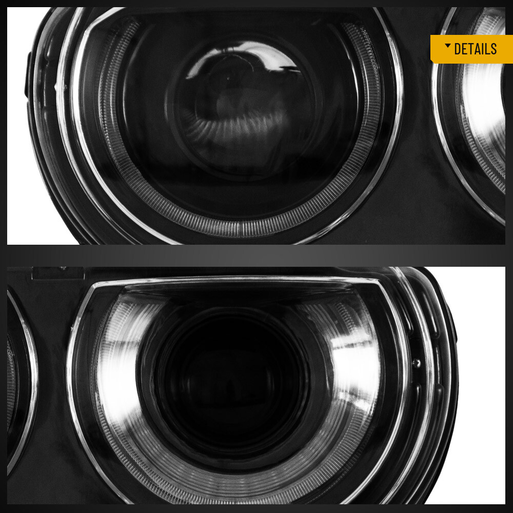 VLAND For Dodge Challenger SXT RT SRT 2008-2014 Projector Headlights Assembly