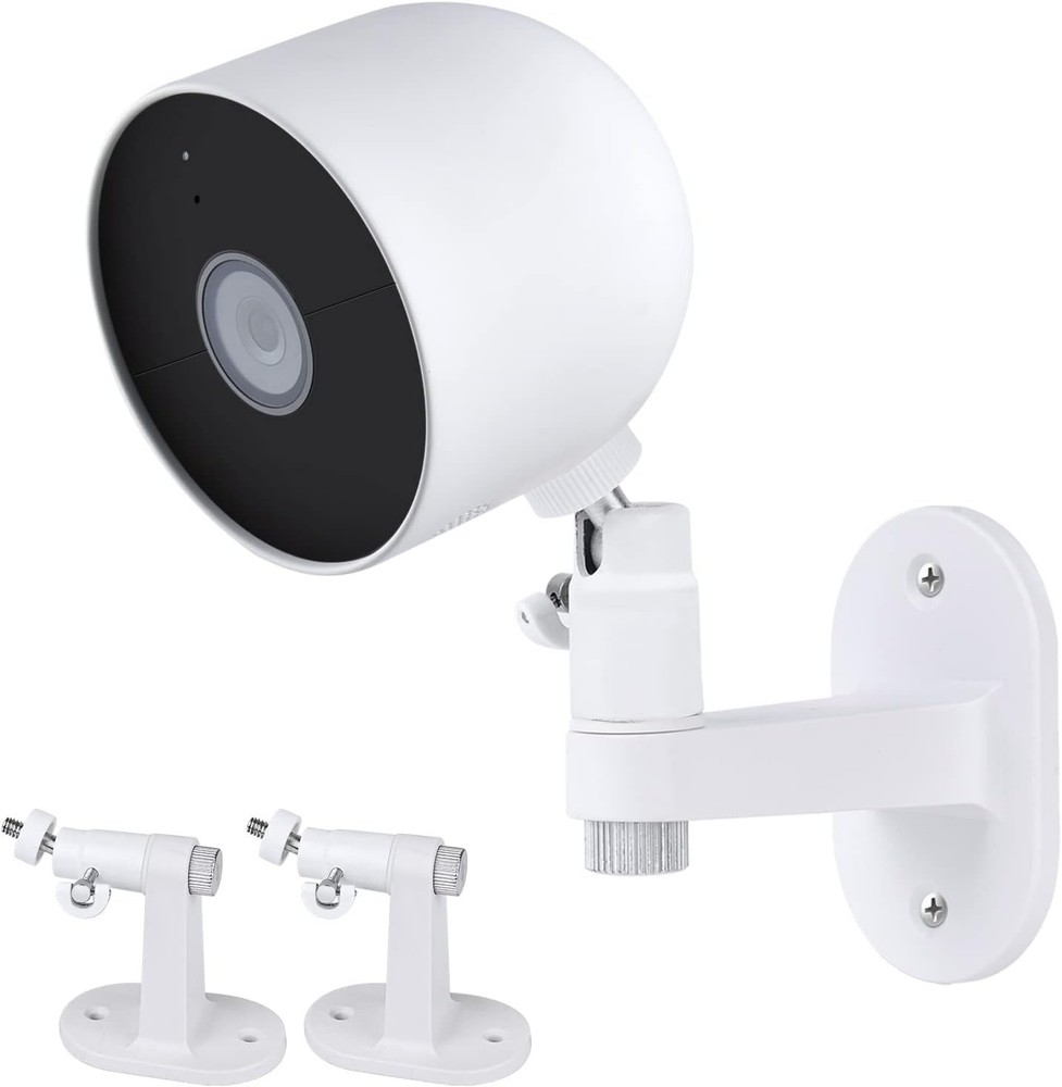 2Pack Adjustable Security Wall Mount Bracket for Google Nest Cam Outdoor or Indo