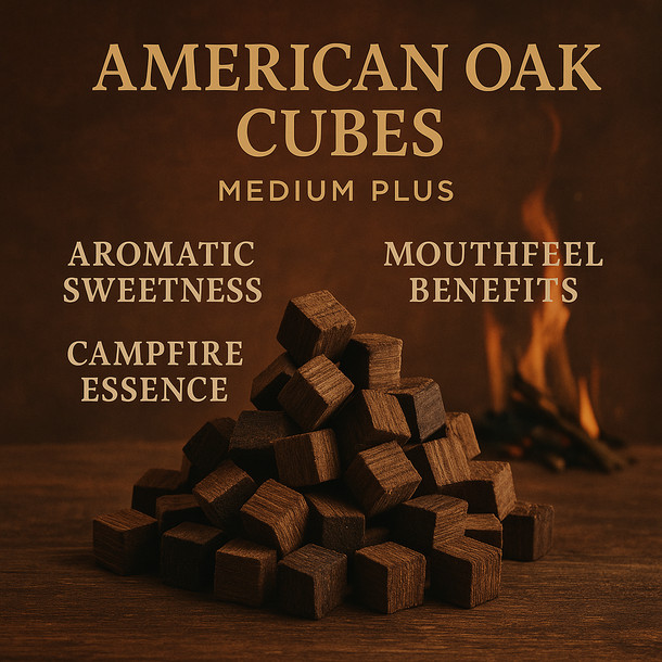 Label Peelers American Oak Cubes (Medium Plus) 4 oz