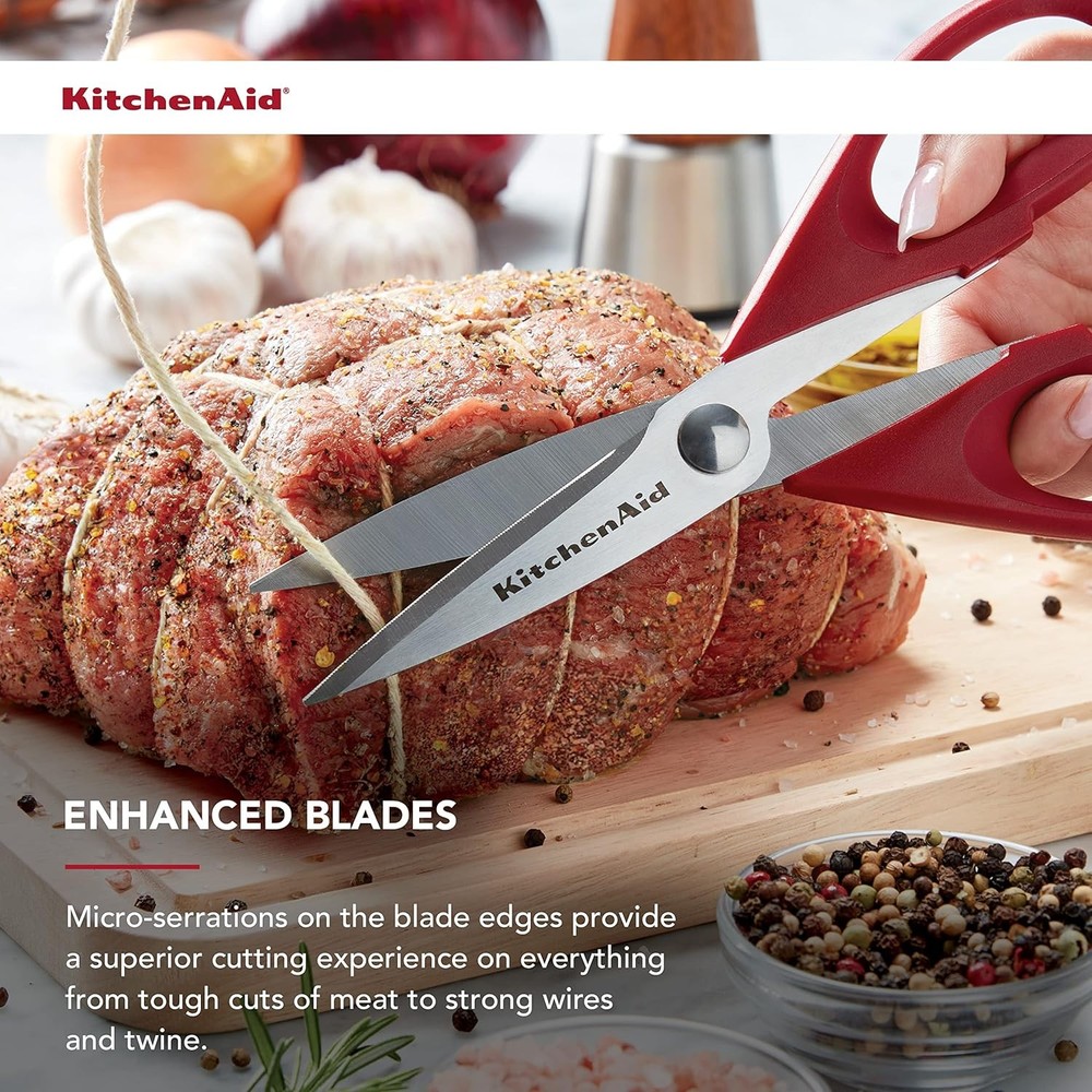KitchenAid All Purpose Kitchen Shears with Protective Sheath Durable Stainless S
