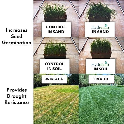 Hydretain Root Zone Lawn Grass Moisture Manager - 32 oz Hose-End Application