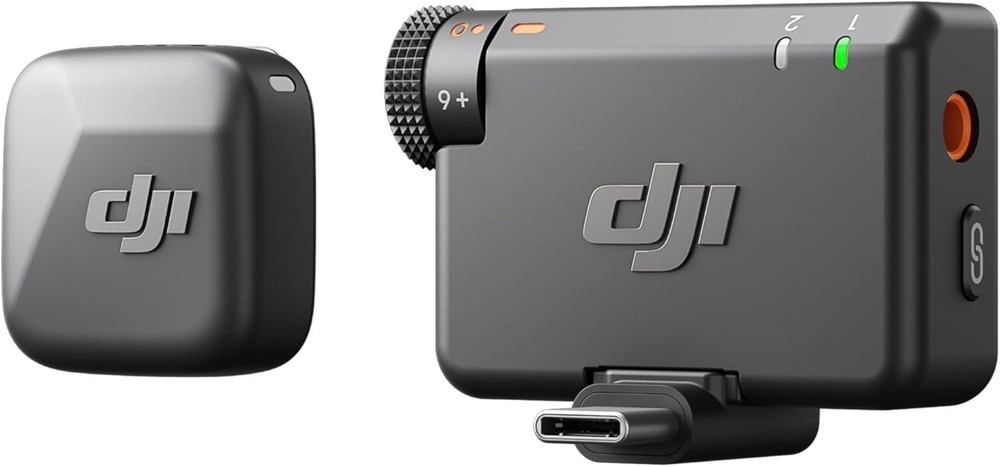 DJI Mic Mini (1 TX + 1 RX) Wireless Lavalier Microphone [iPhone/Camera/Android]