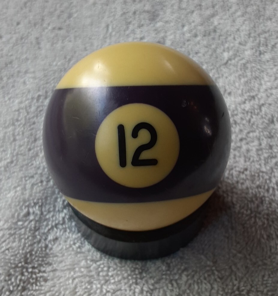 Vintage Bakelite Pool Ball. # 12. Purple