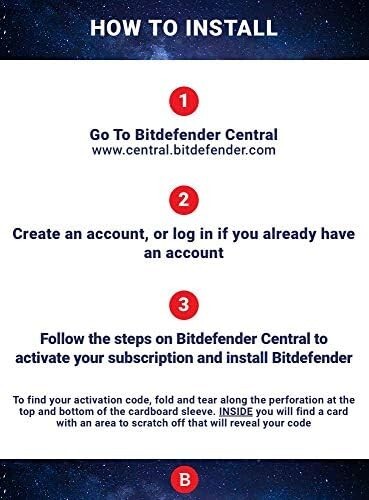 Bitdefender Total Security 2024 - 10 Device 1 Year Subscription PC Mac Email Key
