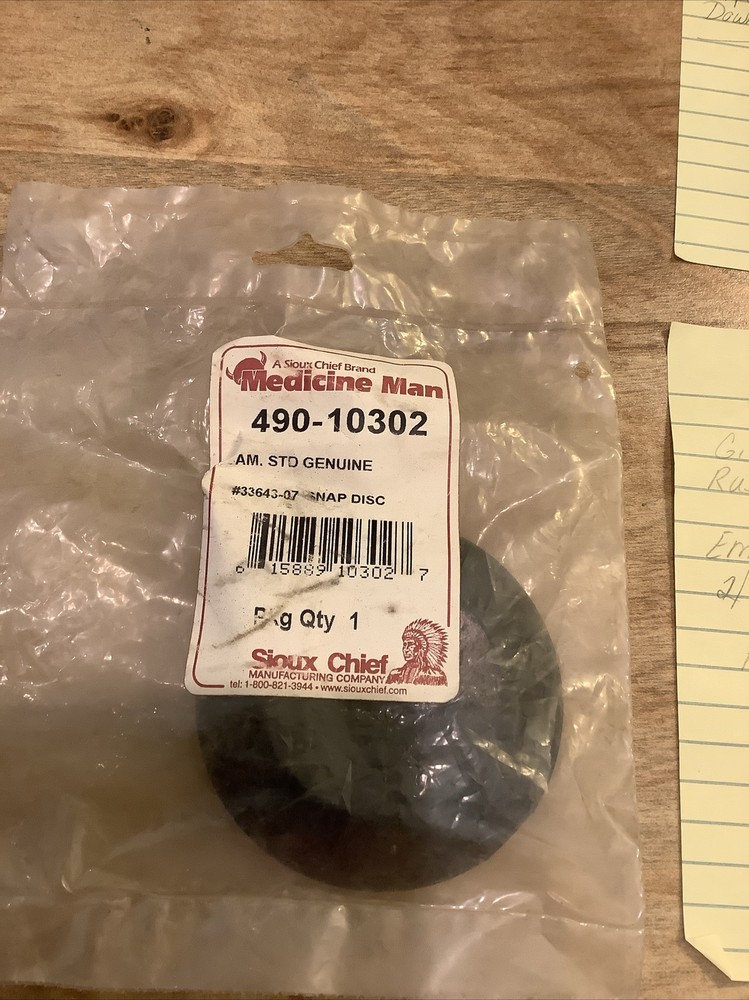 Sioux Chief Snap Disc 33643-07