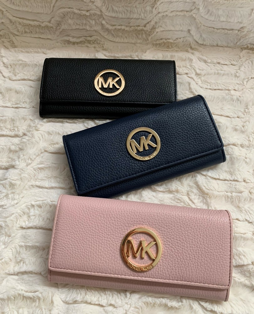 NWT Michael Kors Fulton Flap Continental Wallet