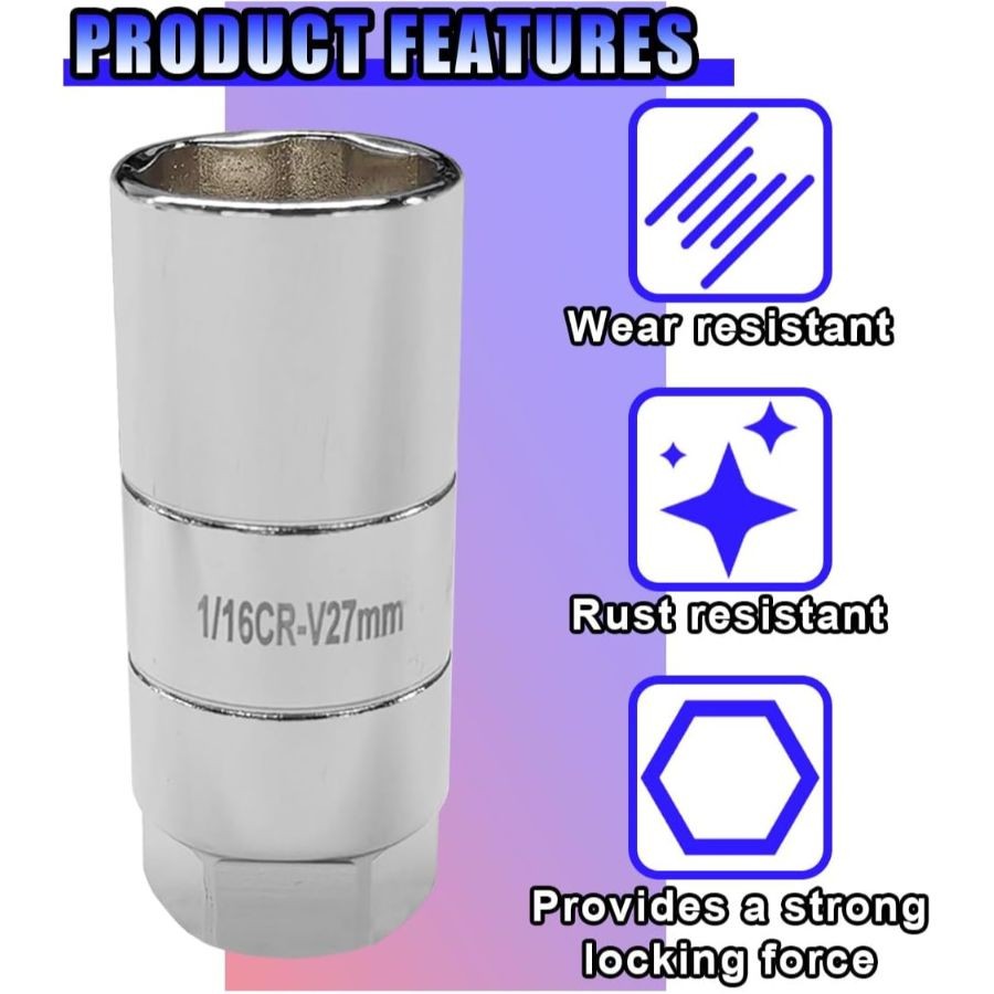 Oil Pressure Sensor Socket, 1 1/16 Oil Pressure Switch Socket, Oils-White