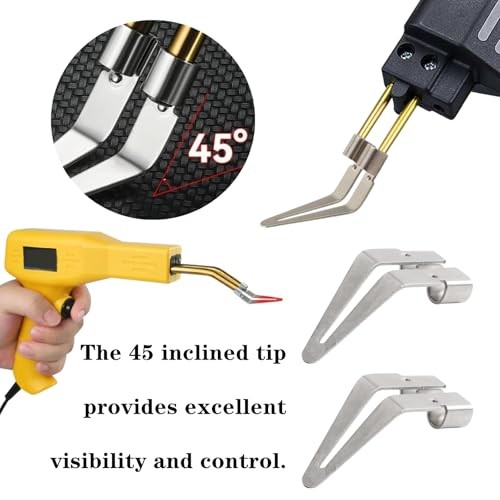 10 Pcs Plastic Welding Tips Professional Stainless Steel Triangle Scrapper