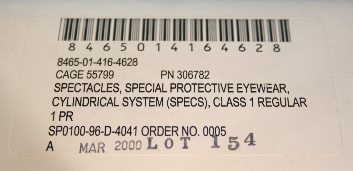 MSA ANSI Z87 Ballistic Safety Shooting Glasses - US Military Surplus NEW