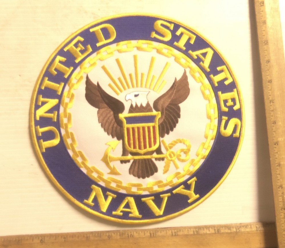 United States Navy Logo Embroidered Back Patch