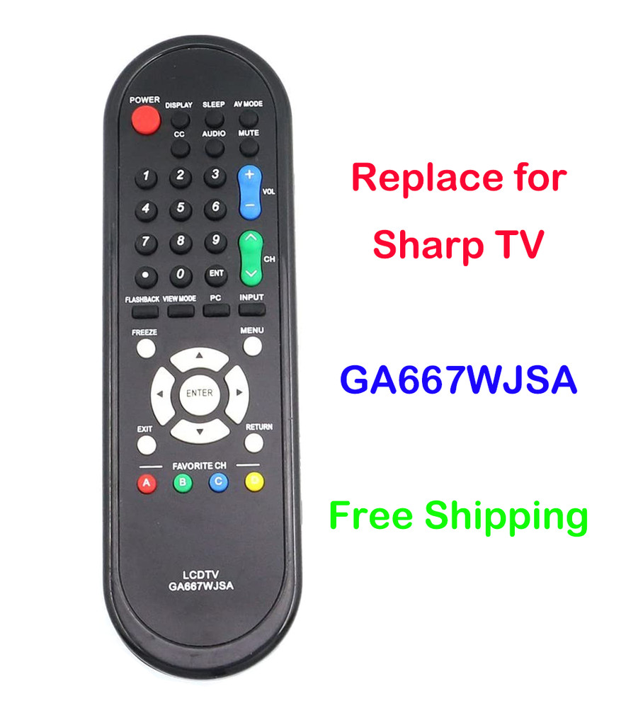 GA667WJSA Replace Remote Control fit for Sharp LCD LED Smart TV RRMCGA667WJSA
