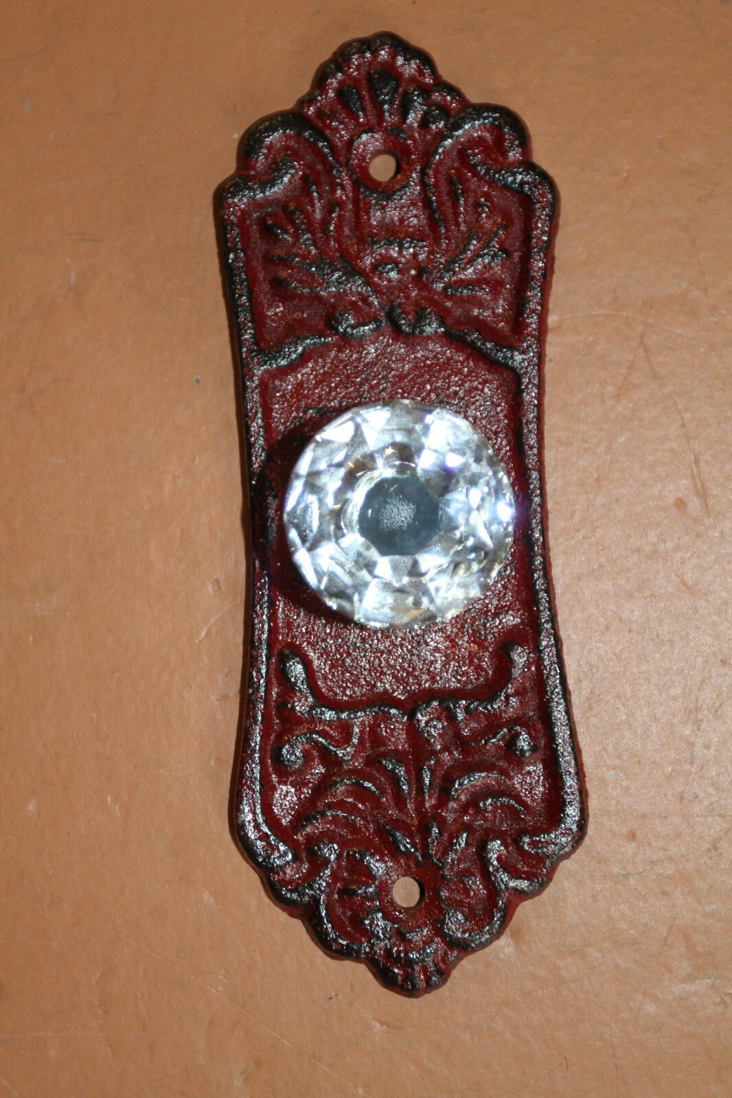 Antique Style Drawer Pull Crystal Look Glass Knob, HW-107 Free 2 Day Shipping