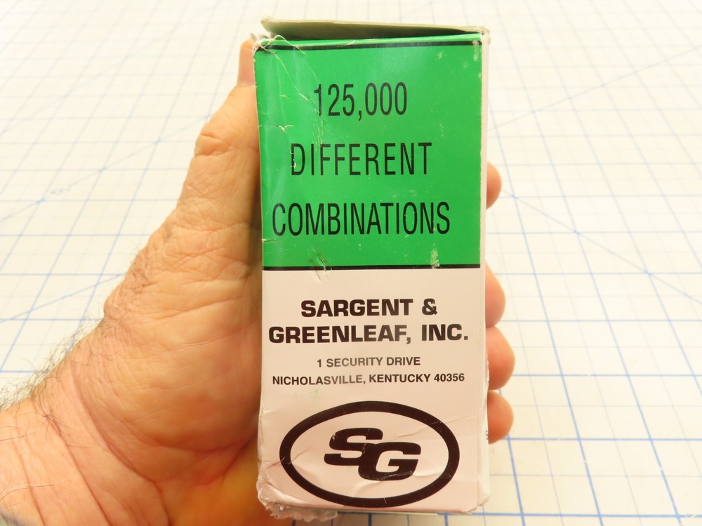 Sargent & Greenleaf 8077AD High Security Combination Changing Key Padlock New