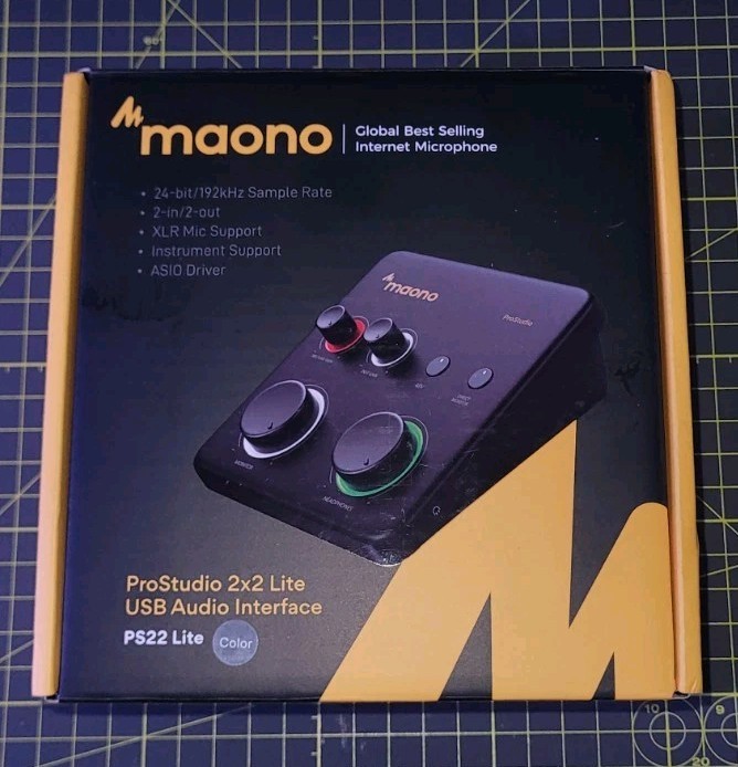 MAONO USB Audio Interface for PC: Interface with XLR Input 24-bit/192kHz OPENBOX