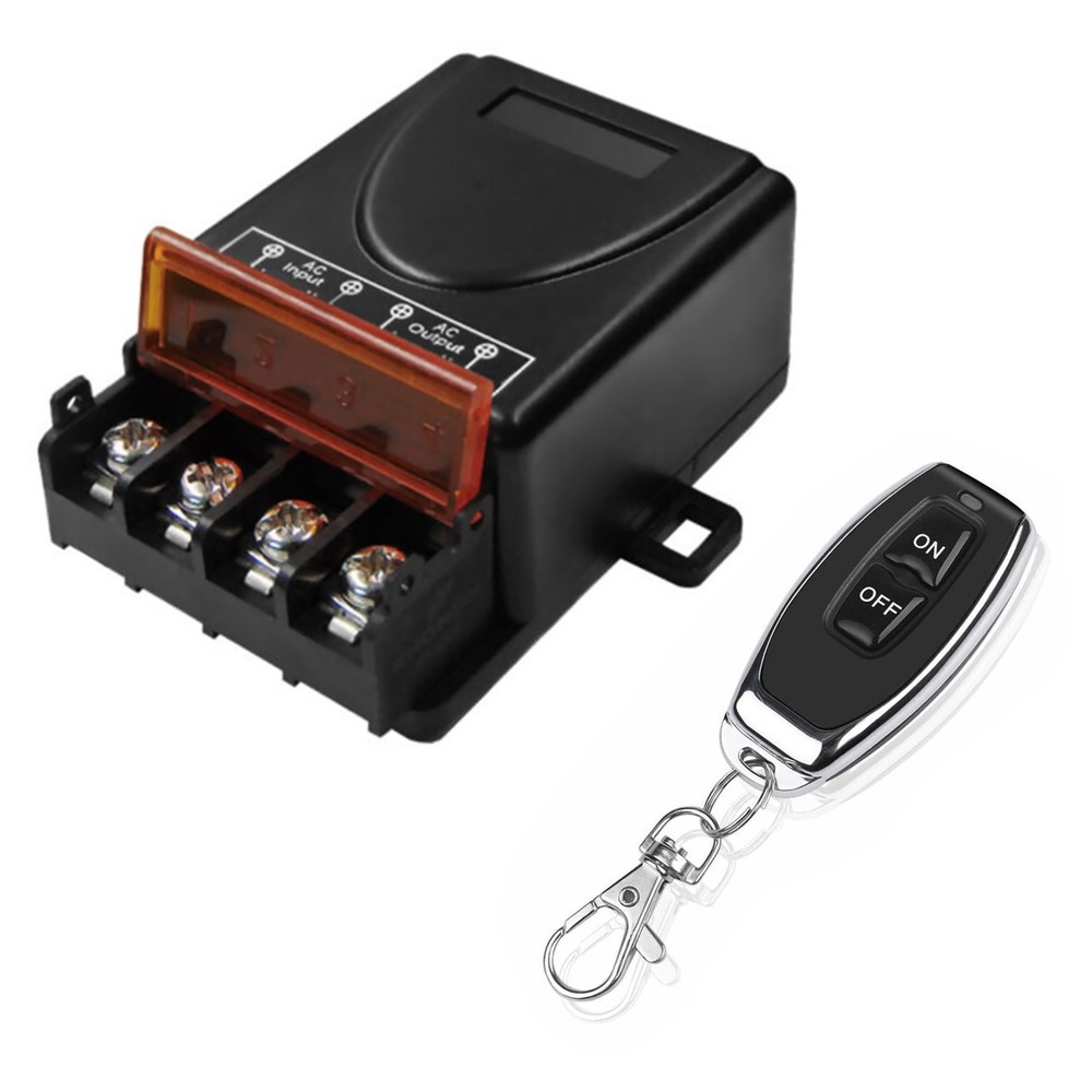 1x 433 MHz Wireless Remote Control Switch AC RF Relay Receiver W/ Remote Control