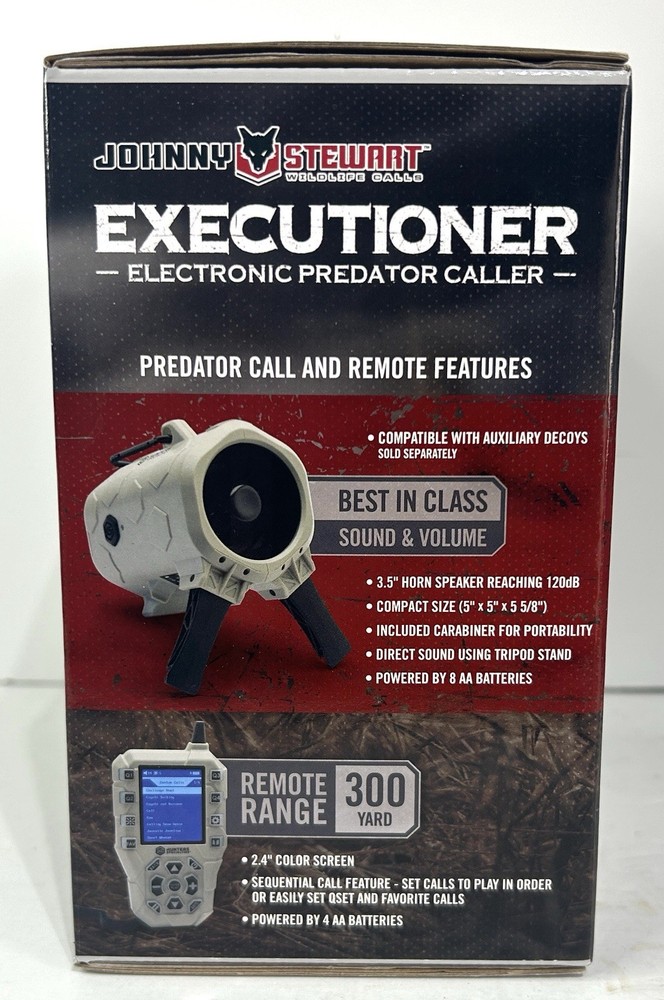 Johnny Stewart Executioner Electronic Predator Caller 300 Yard Range NIB