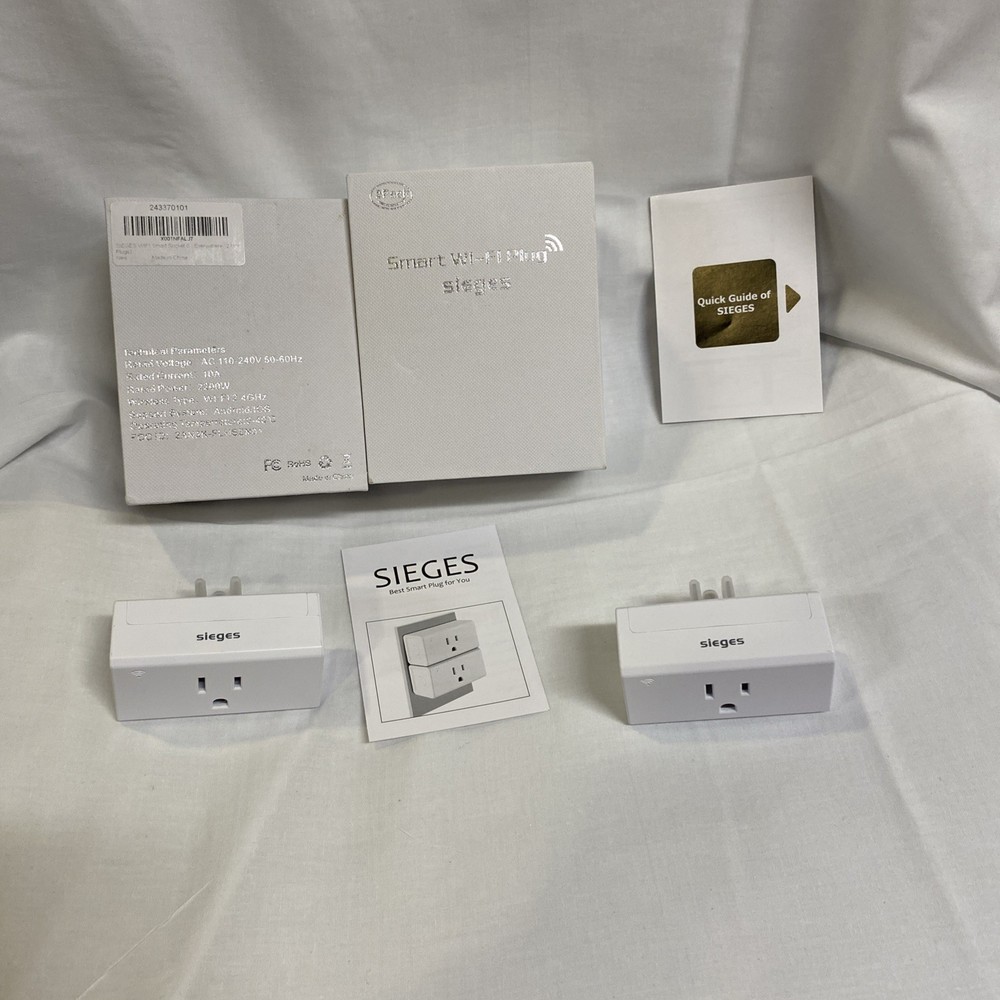 Smart WiFi Plugs - 2 Pack  New