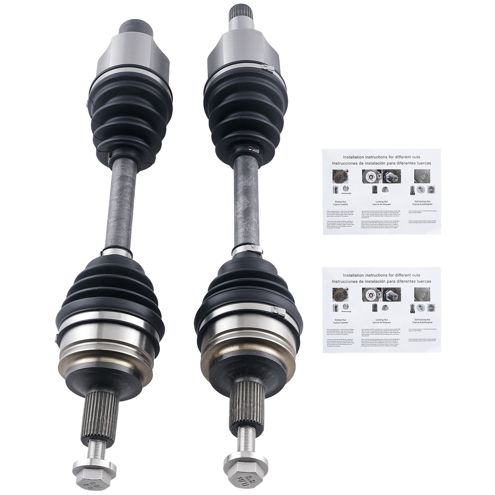 2x Front CV Axles For Mercedes-Benz C300 2015-2017 2.0L Left & Right