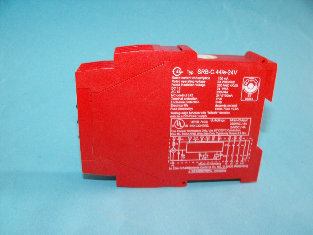 ELAN SRB-C.44/e-24V.Safety Relay Module.USED