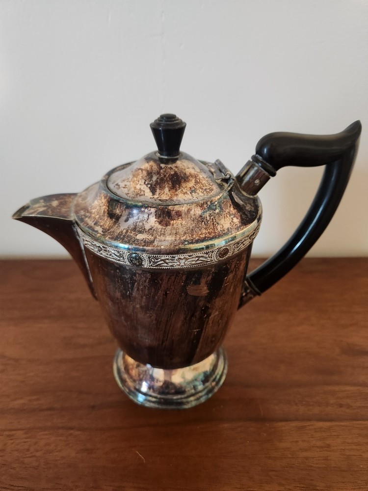 Antique Sherrfeild Silver Plated Teapot England E.R.N.S #117