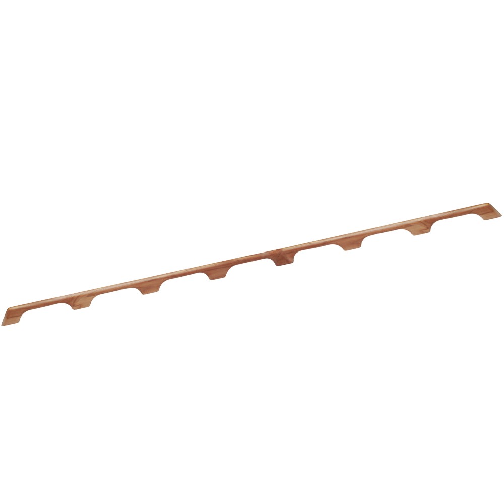 Whitecap 60112 Teak Handrail, 7 Loops, 73"L