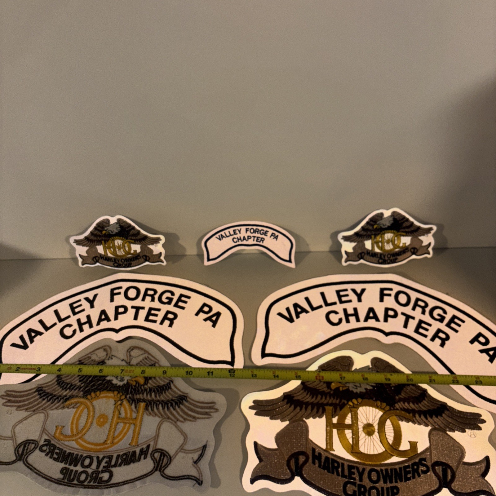 HARLEY OWNERS GROUP Large PATCHES (brand New)