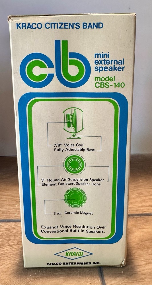 Mini External Communications Speaker Compatible with CB, Ham GMRS Radios