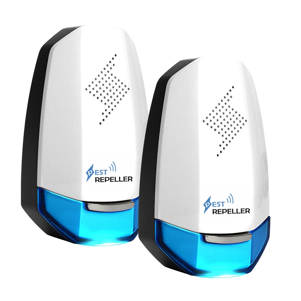 2x Ultrasonic w/ Night light Plug In Bed Bug Mouse
