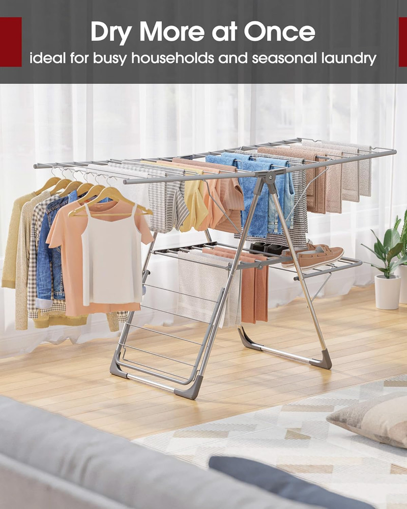 Clothes Drying Rack - Foldable Laundry Drying Rack for Clothing & Bedding, Ea...