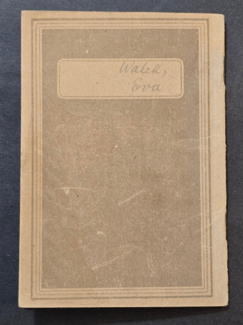 Post WWII WW2 German Arbeitsbuch ID w Photo Female Work Book