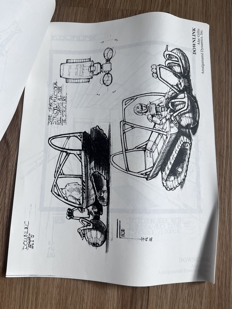 Downlink Movie Script & Concept Art by Alec Gillis Amalgamated Dynamics