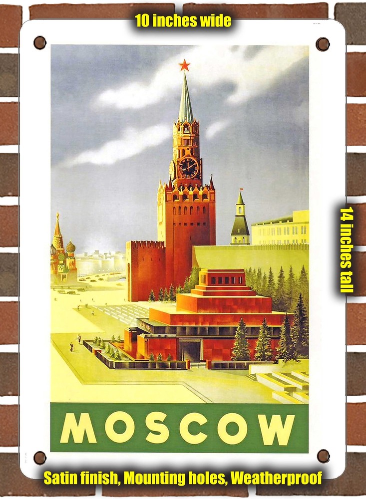 Metal Sign - 1940 Moscow - 10x14 Inches