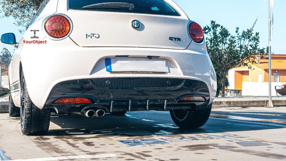 Alfa Romeo Mito Rear Diffuser, diffuser fins 4 pieces