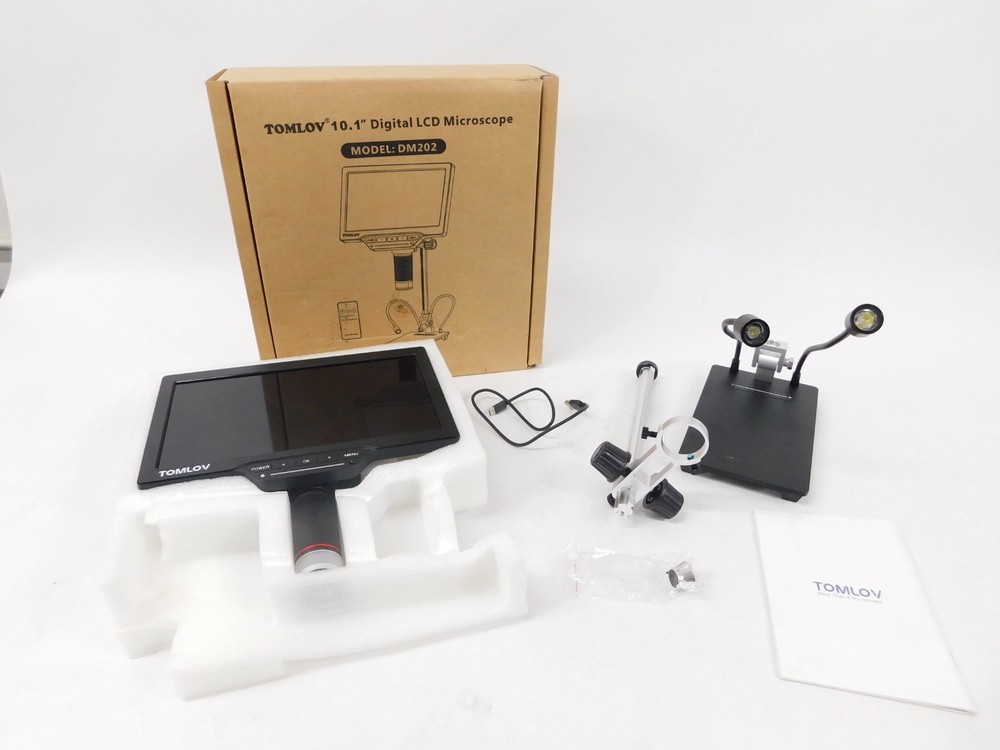 TOMLOV Model DM202 10.1 Digital LCD Microscope (good condition)
