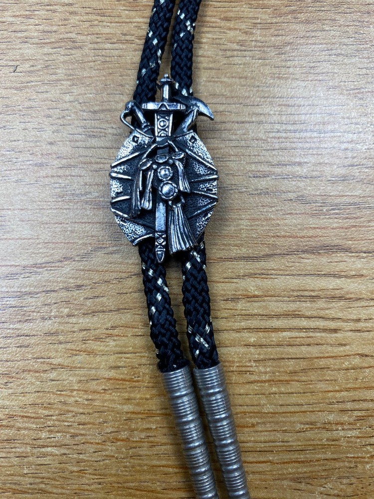 Sword and Shield Warrior Bolo Tie