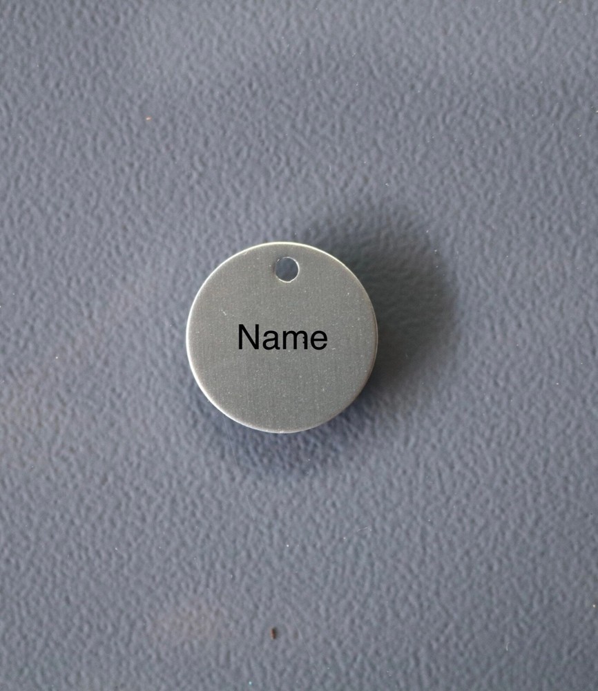Laser Engraved Medium Circle Tag