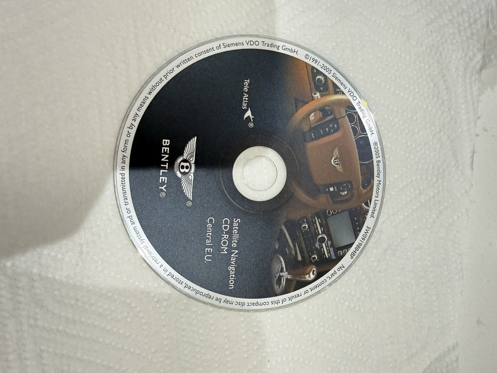 2005 Bentley Continental GT 7 Navigation Disc Set