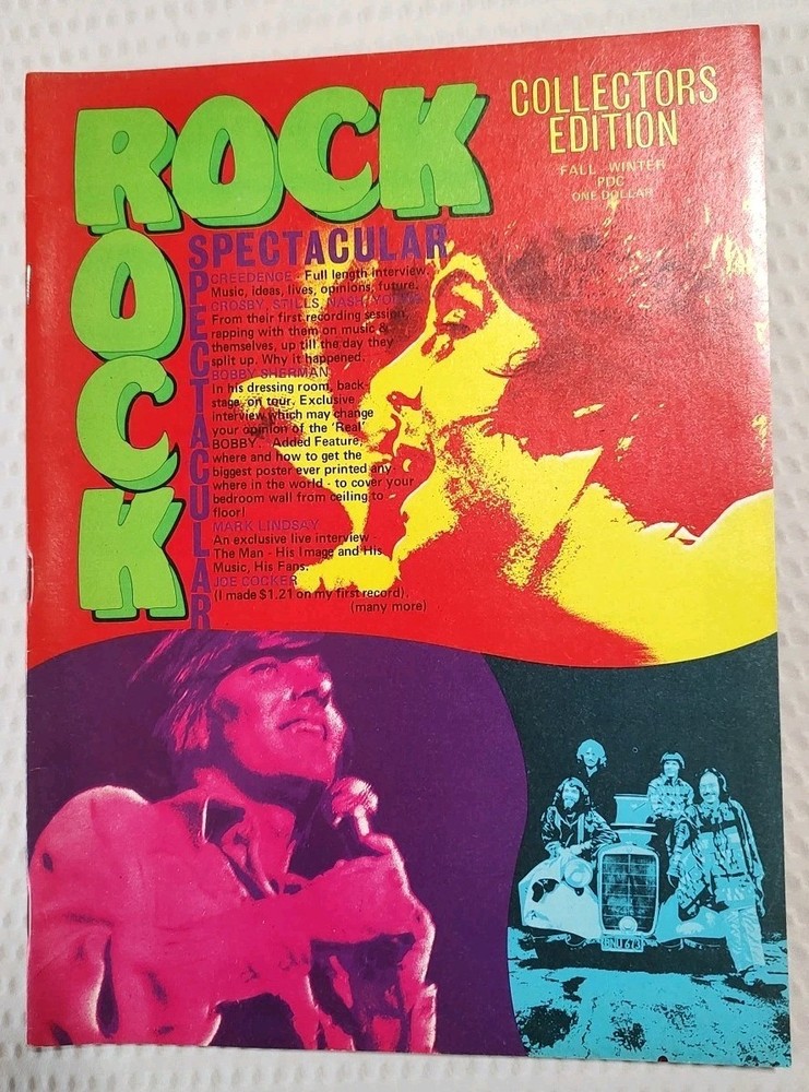 FALL/WINTER 1971 ROCK SPECTACULAR Collector's Ed. music magazine Credence Nice