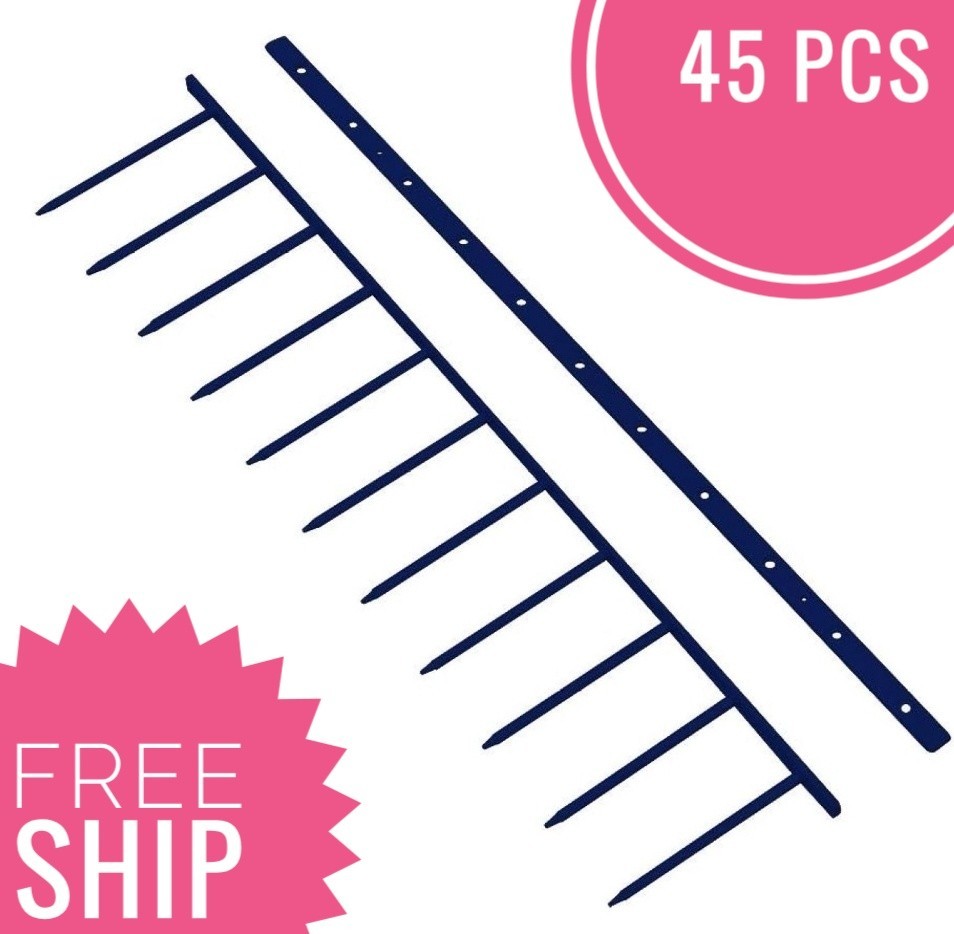 2" Black 11-Pin Binding Strips Hotknife VeloBind Securebind Compatible 45 Pcs