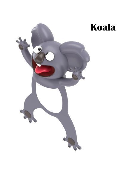 3D wacky Animal Bookmarks