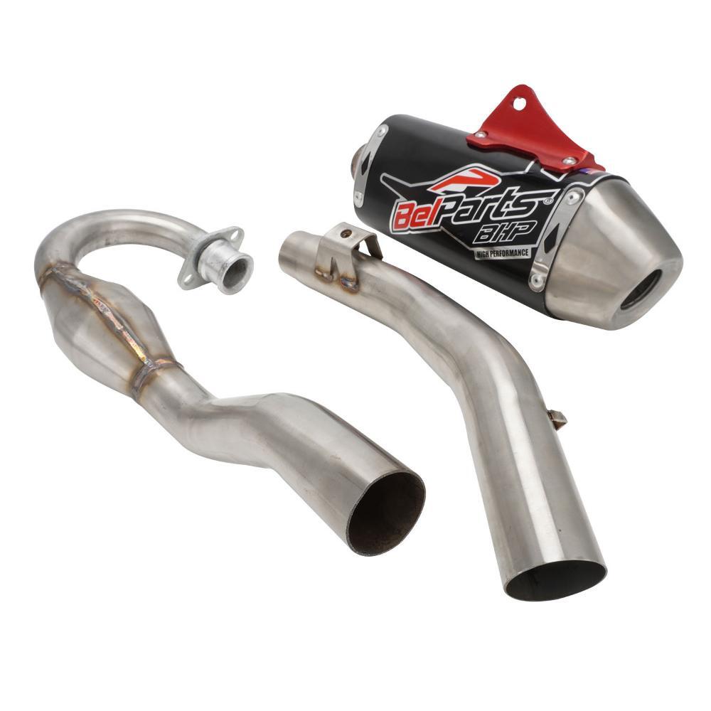 Exhaust Pipe Motorcycle Muffler Pipe Full Kit for CRF150F CRF230F 2003-2017 Red