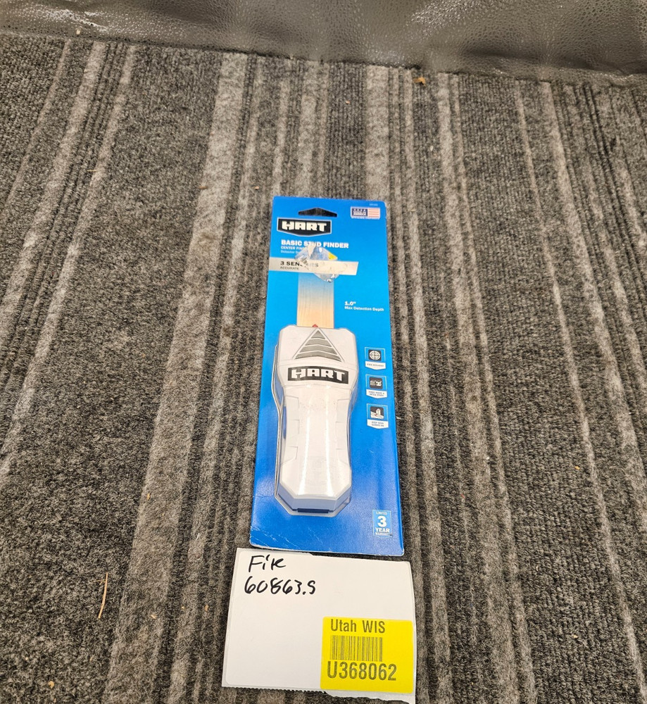 (QTY 5) HART HART1BAS Basic Stud Finder 3 Sensor Accuracy 1.0" Max Detection
