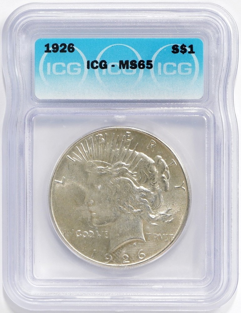 1926 (P) Peace Dollar ICG MS-65