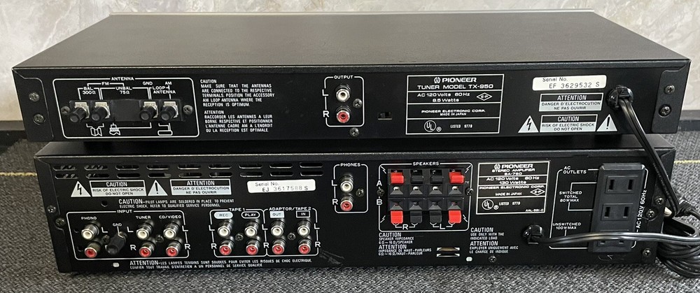 Pioneer SA-750 Amp/Tuner Combo