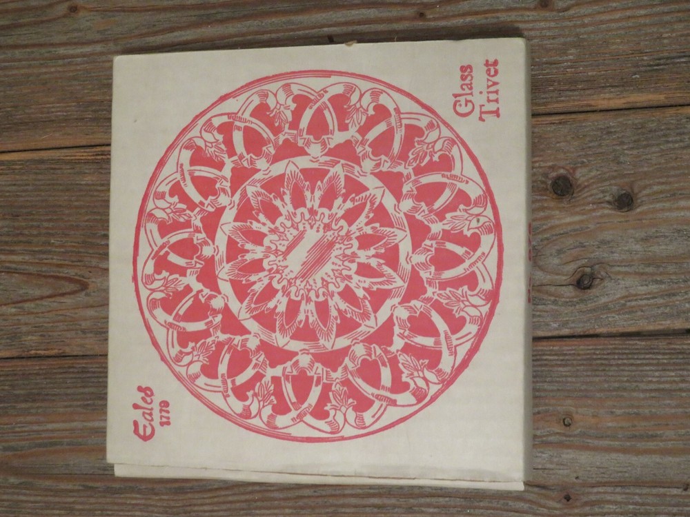 Eales 1779 Silverplated & Glass Hot Plate/Trivet No 876 NIB, Italy