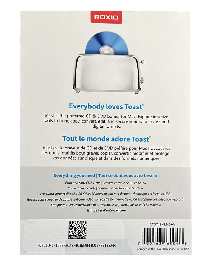 Roxio Toast 19 Titanium for Mac - New Retail Box