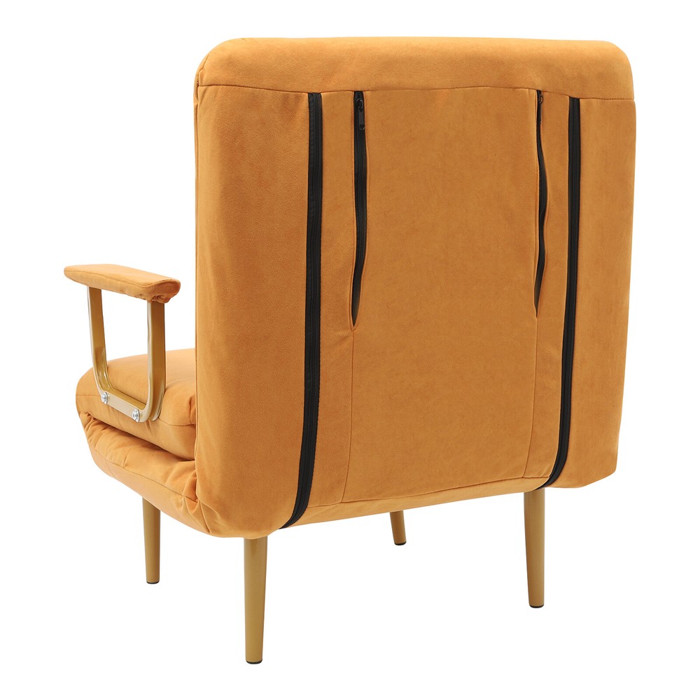 Convertible Sofa Bed Orange Sofa Chair Bed Floor Standing Folding Sofa Bed