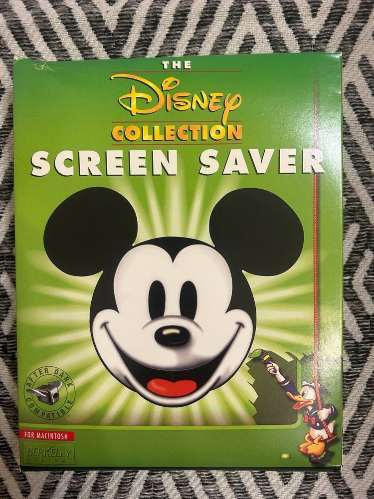 Disney Collection Screen Saver Macintosh 4-Disk Set w/ Box Berkeley Systems